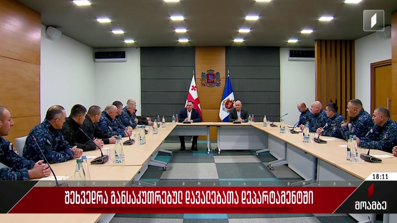 შეხვედრა განსაკუთრებულ დავალებათა დეპარტამენტში