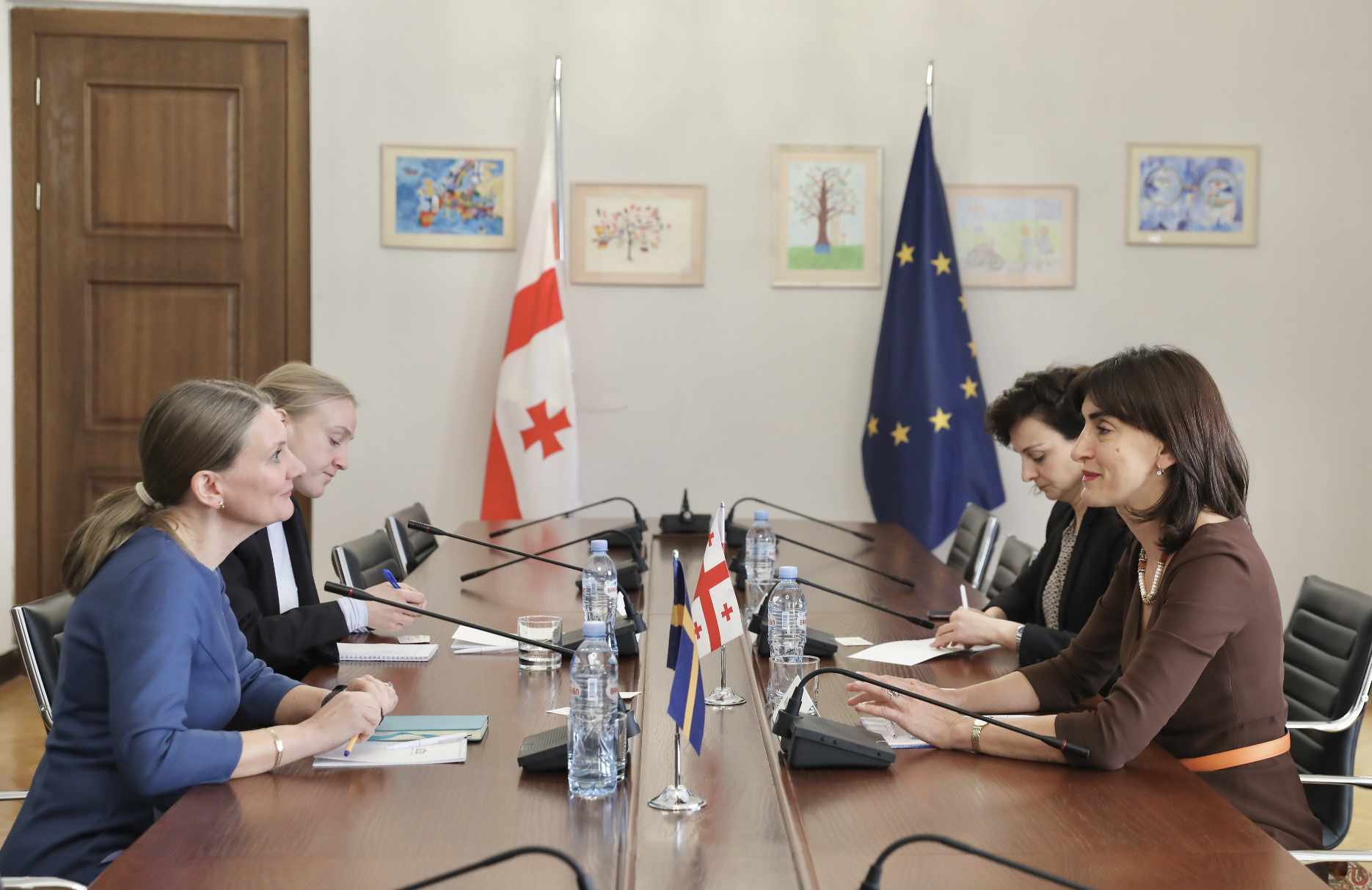 მაკა ბოჭორიშვილმა შვედეთის ელჩთან საქართველოს ევროინტეგრაციასთან დაკავშირებული საკითხები განიხილა