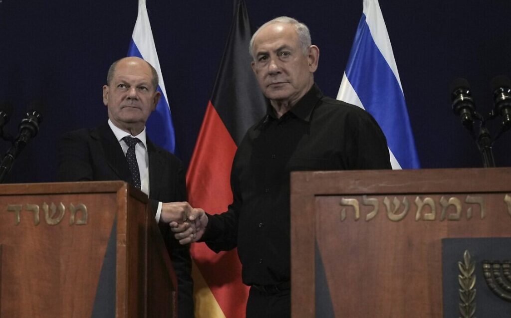 ოლაფ შოლცსა და ბენიამინ ნეთანიაჰუს შორის სატელეფონო საუბარი გაიმართა