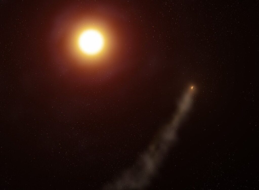 იუპიტერის ზომის პლანეტას კომეტის მსგავსი, 560 000 კმ სიგრძის კუდი აქვს — #1tvმეცნიერება