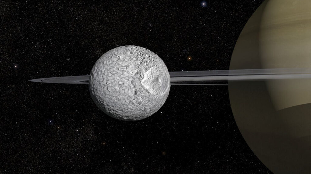 სატურნის მთვარე მიმასის ყინულების ქვეშ სავარაუდო გლობალური ოკეანე აღმოაჩინეს — #1tvმეცნიერება