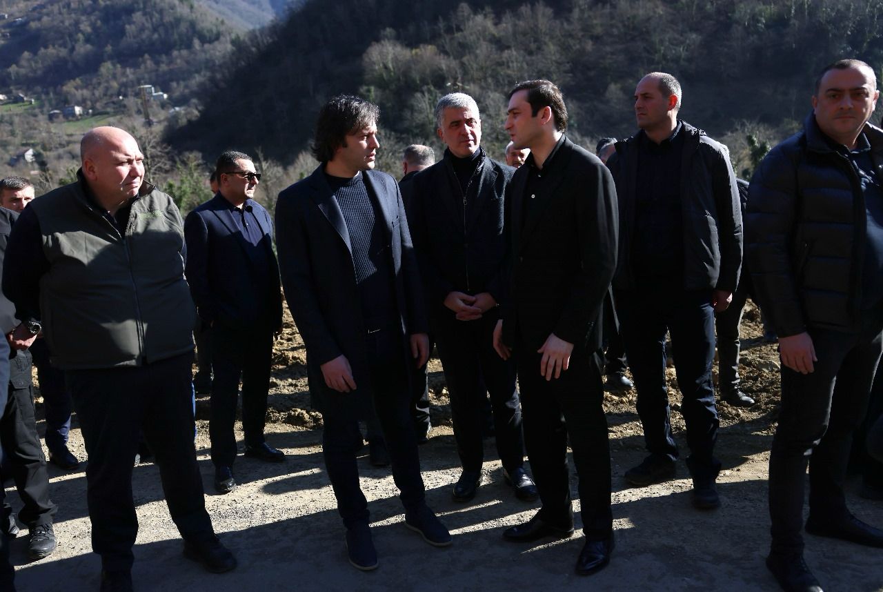 ირაკლი კობახიძე ქედაში სტიქიის სალიკვიდაციო სამუშაოებს გაეცნო