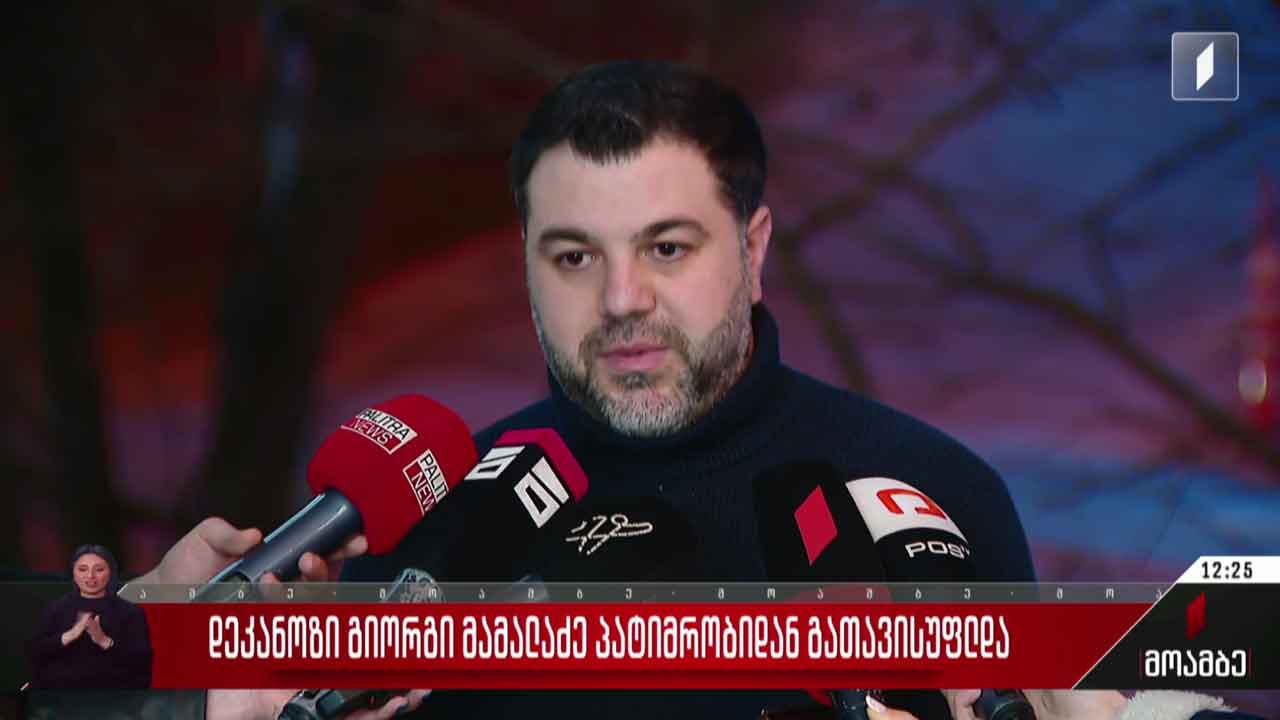 დეკანოზი გიორგი მამალაძე პატიმრობიდან გათავისუფლდა