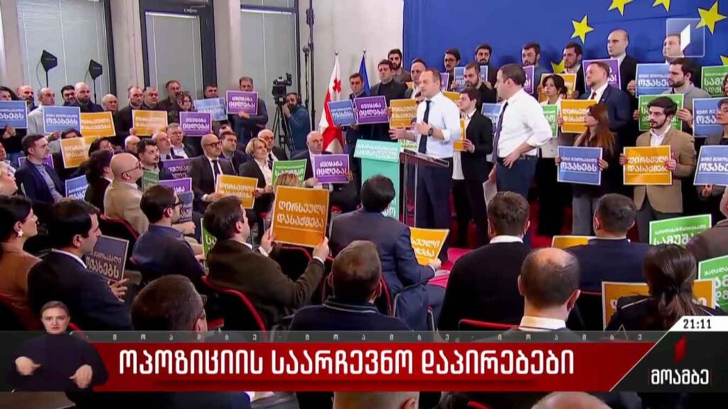 ოპოზიციის საარჩევნო დაპირებები