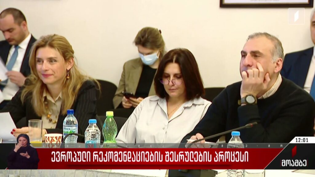 ევროპული რეკომენდაციების შესრულების პროცესი