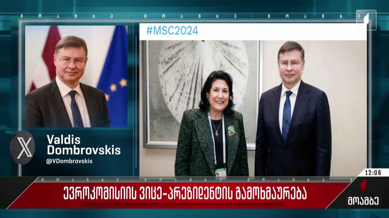 ევროკომისიის ვიცე-პრეზიდენტის გამოხმაურება