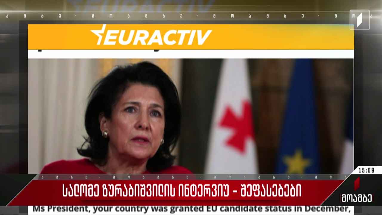 სალომე ზურაბიშვილის ინტერვიუ - შეფასებები