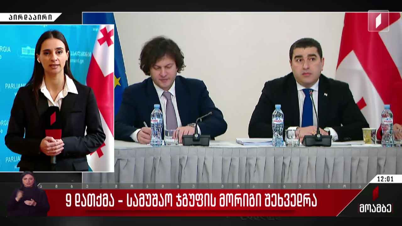 ცხრა დათქმა - სამუშაო ჯგუფის მორიგი შეხვედრა