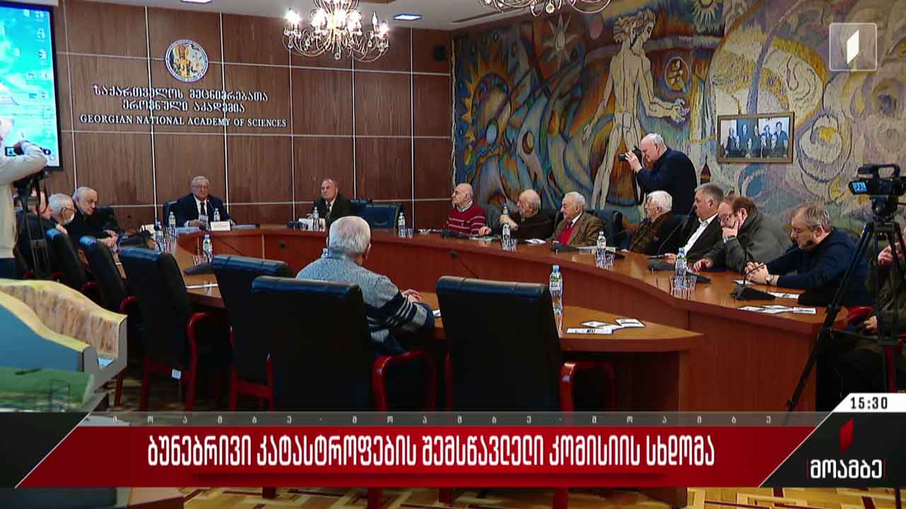 ბუნებრივი კატასტროფების შემსწავლელი კომისიის სხდომა
