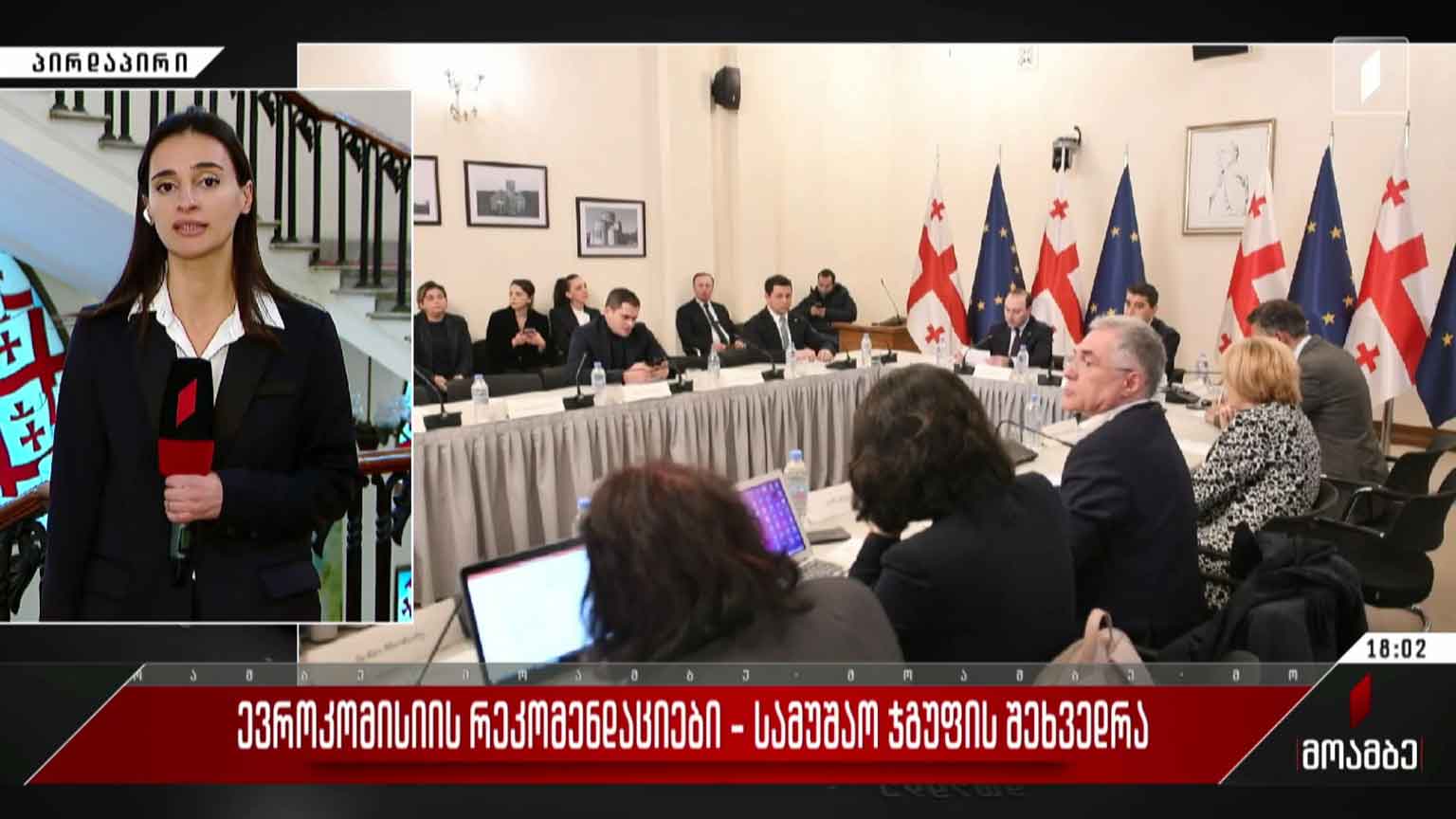 ევროკომისიის რეკომენდაციები - სამუშაო ჯგუფის შეხვედრა