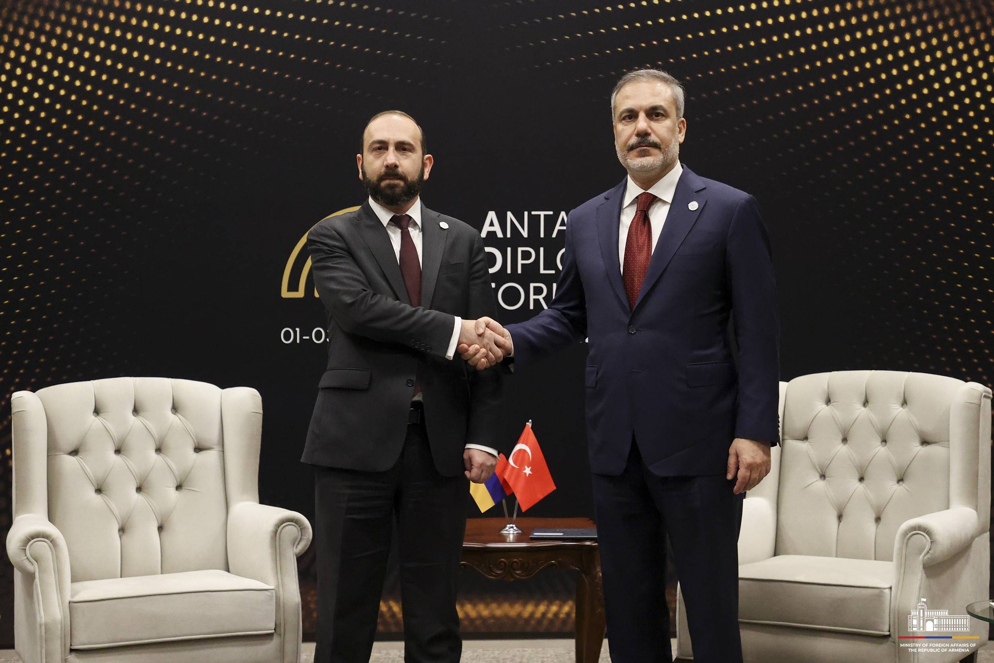 სომხეთის საგარეო საქმეთა სამინისტრო - სომხეთმა და თურქეთმა გამოთქვეს მზადყოფნა, მიაღწიონ ურთიერთობების სრულ ნორმალიზაციას