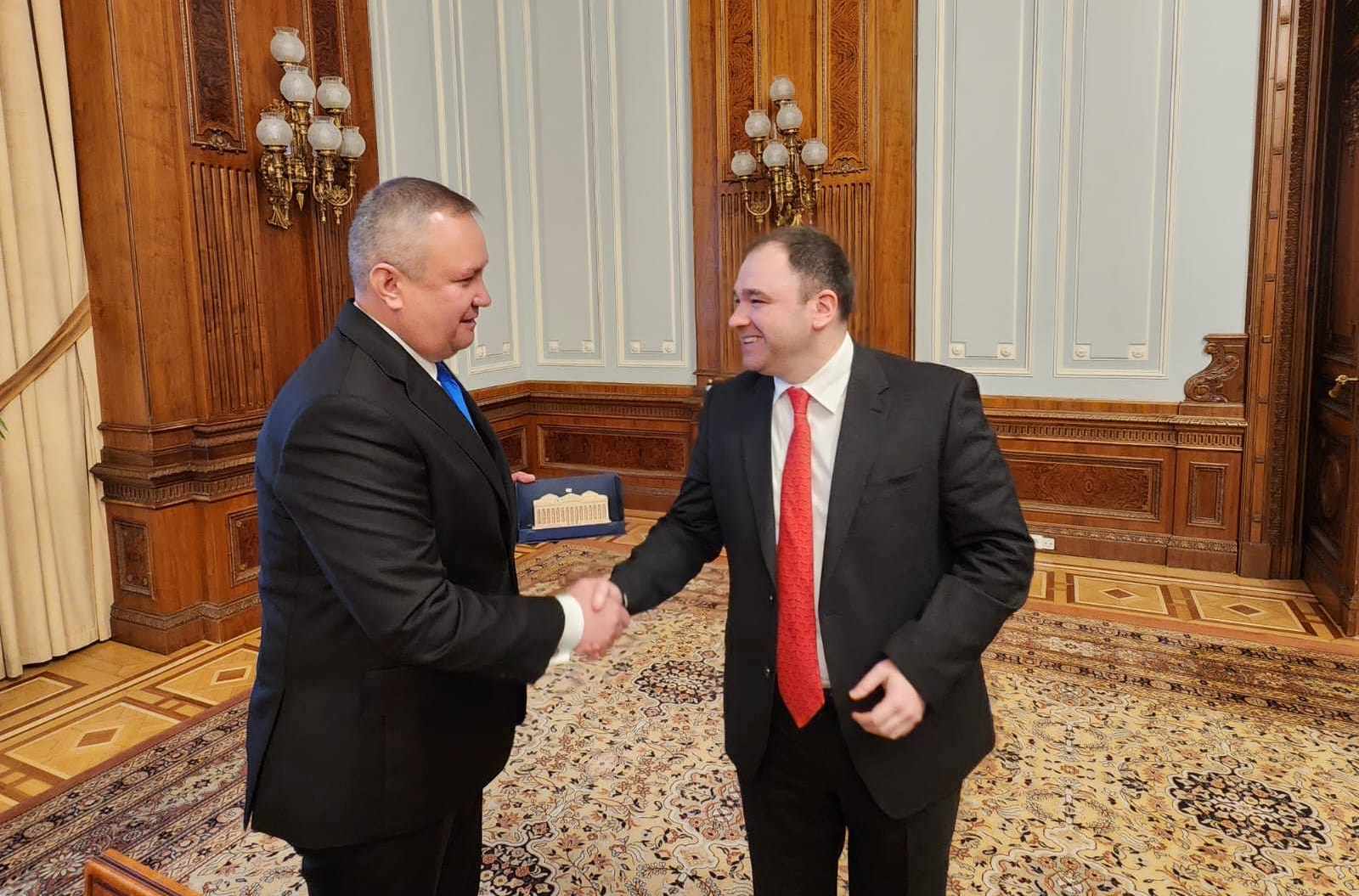 ნიკოლოზ სამხარაძე რუმინეთის სენატის თავმჯდომარეს შეხვდა