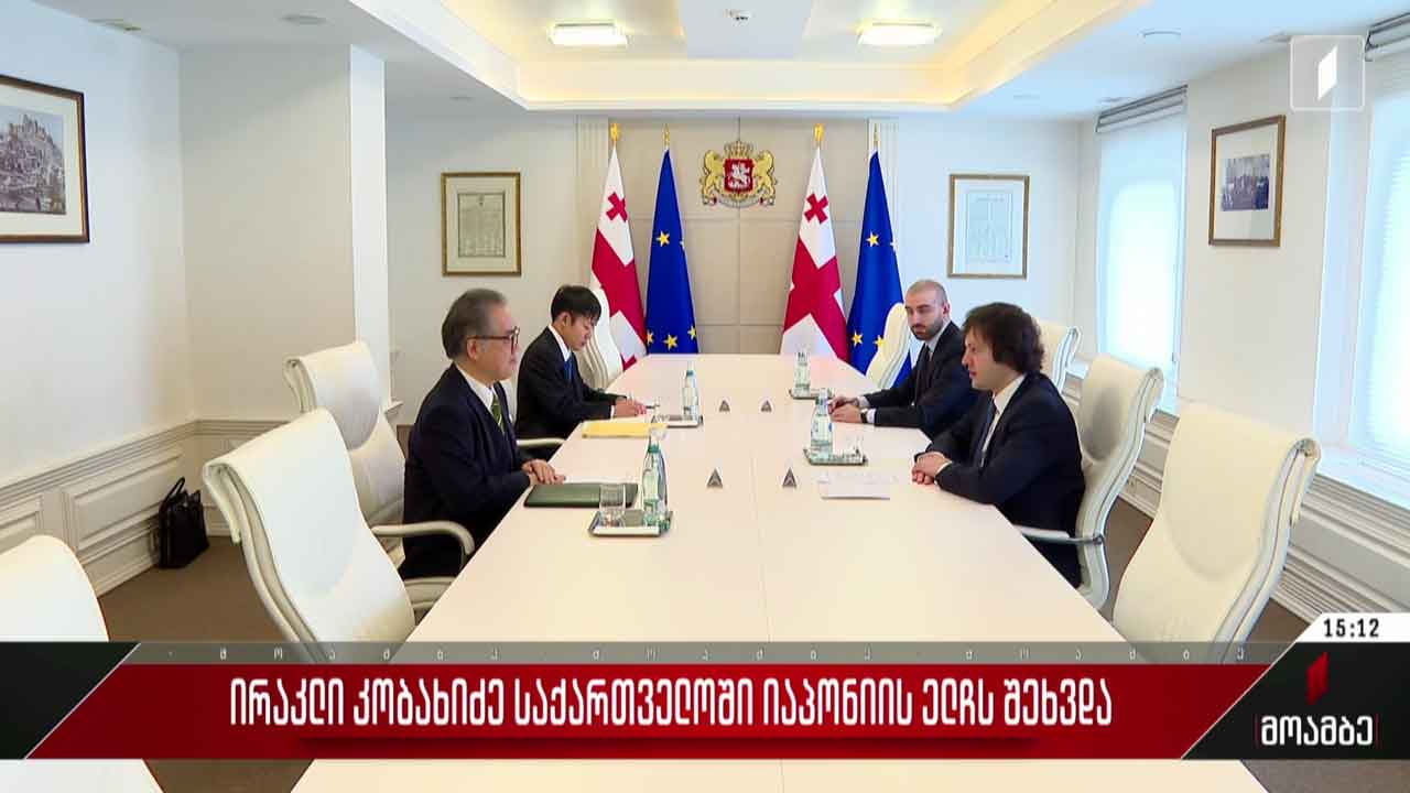 ირაკლი კობახიძე საქართველოში იაპონიის ელჩს შეხვდა