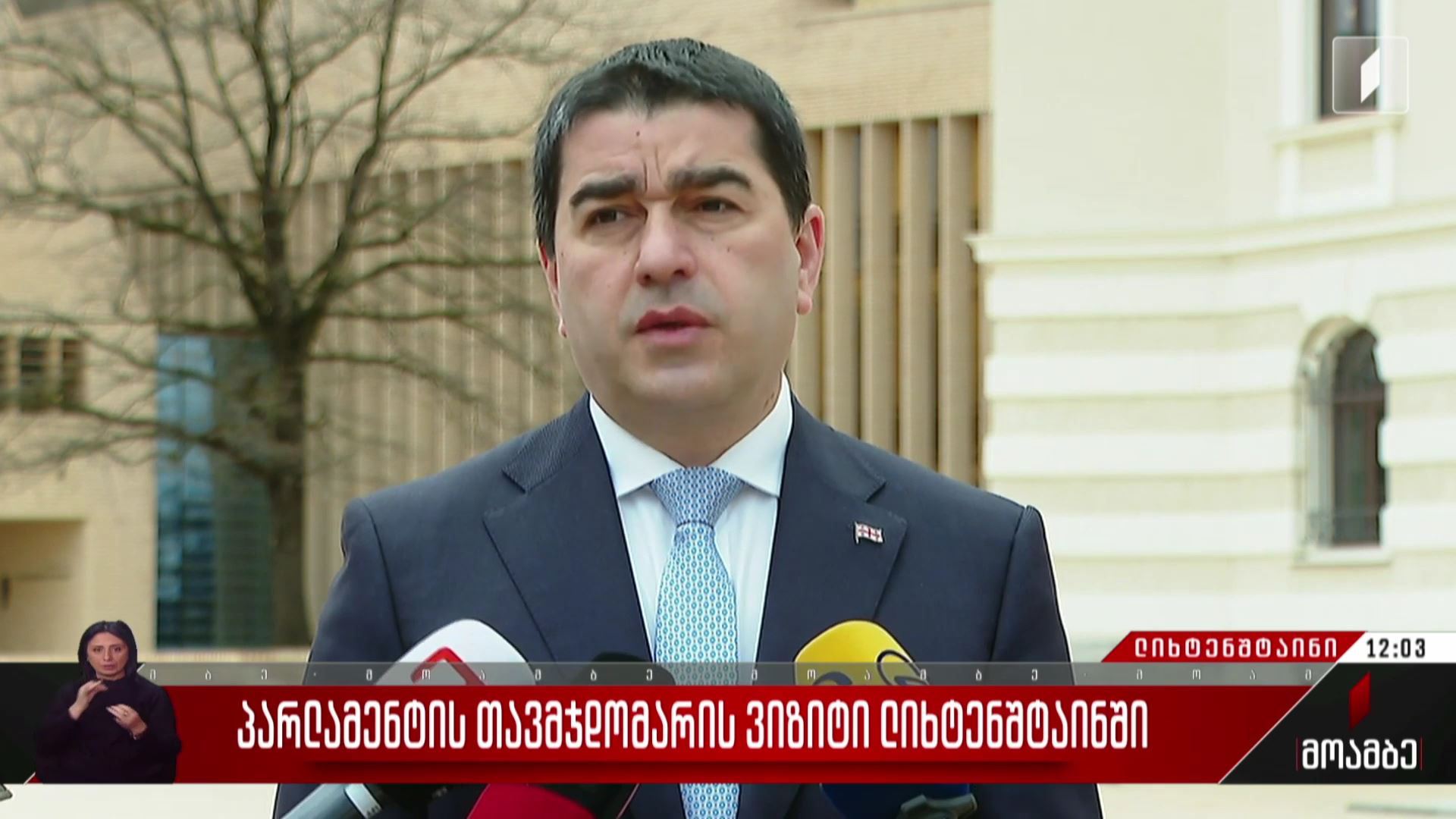 პარლამენტის თავმჯდომარის ვიზიტი ლიხტენშტაინში