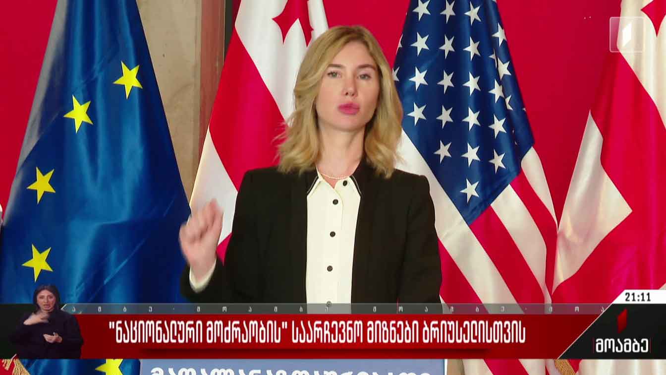 „ნაციონალური მოძრაობის“ საარჩევნო მიზნები ბრიუსელისთვის