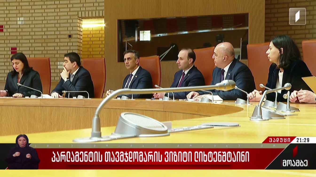 პარლამენტის თავმჯდომარის ვიზიტი ლიხტენშტაინში 