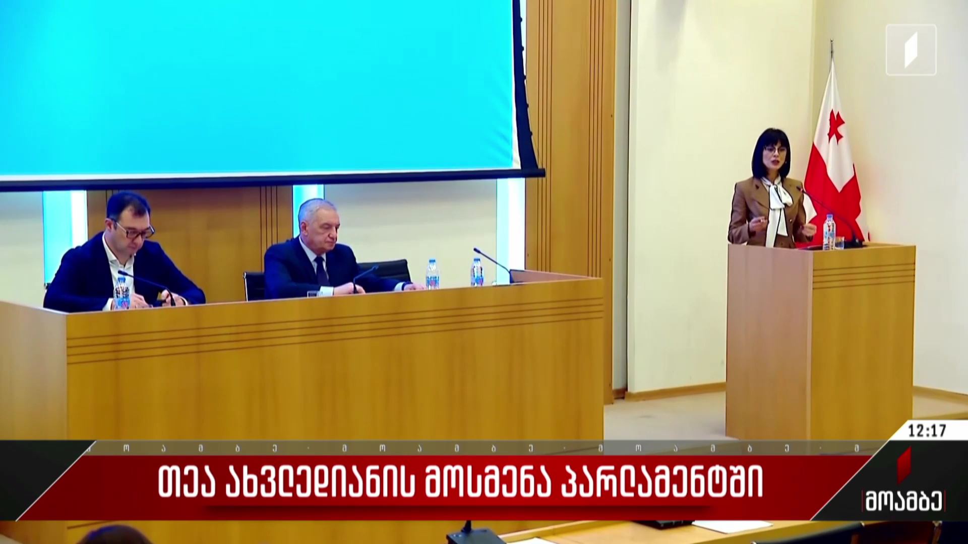თეა ახვლედიანის მოსმენა პარლამენტში