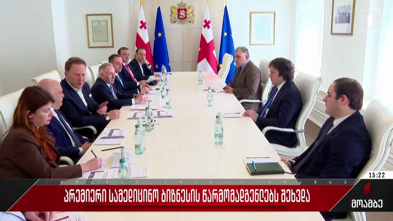 პრემიერი სამედიცინო ბიზნესის წარმომადგენლებს შეხვდა