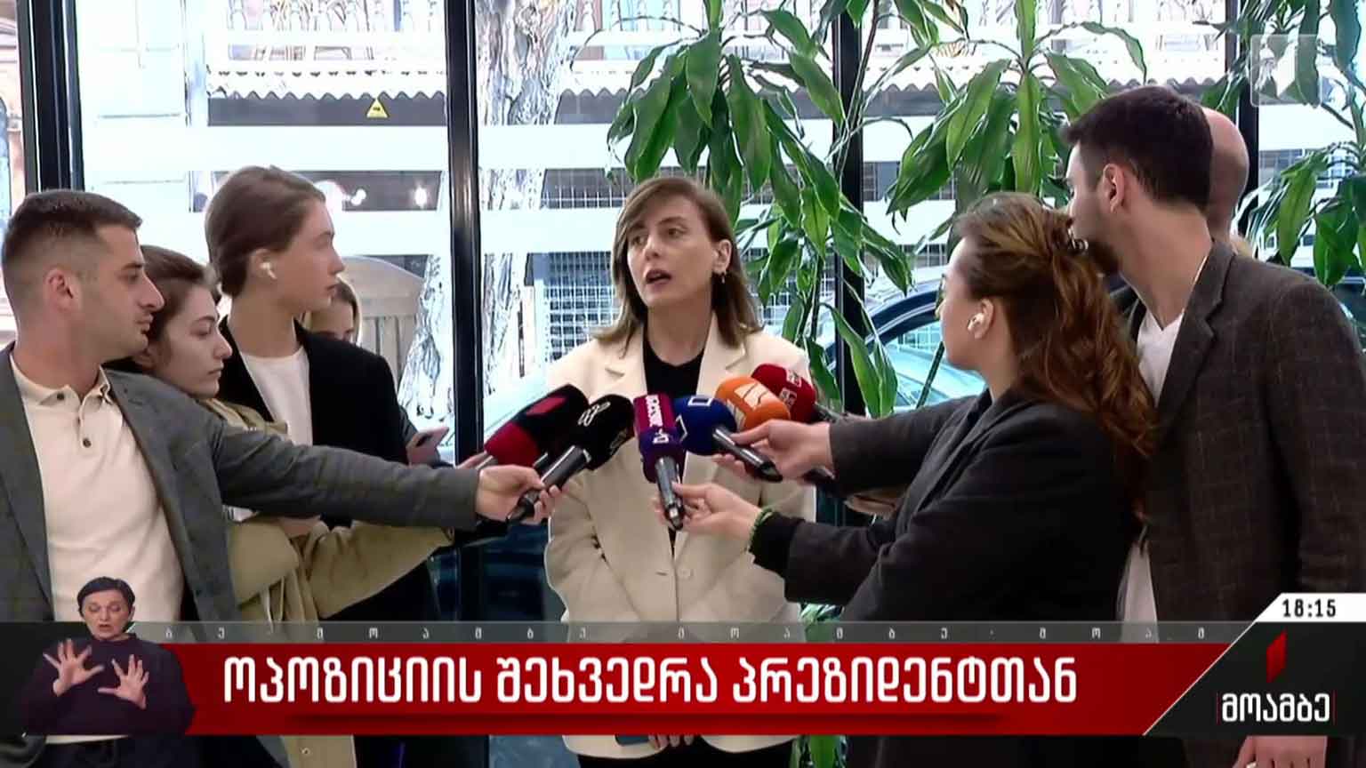 ოპოზიციის შეხვედრა პრეზიდენტთან