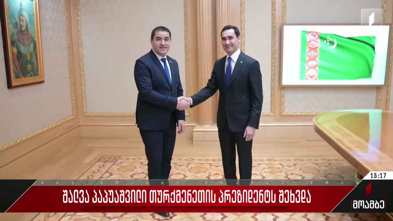 შალვა პაპუაშვილი თურქმენეთის პრეზიდენტს შეხვდა