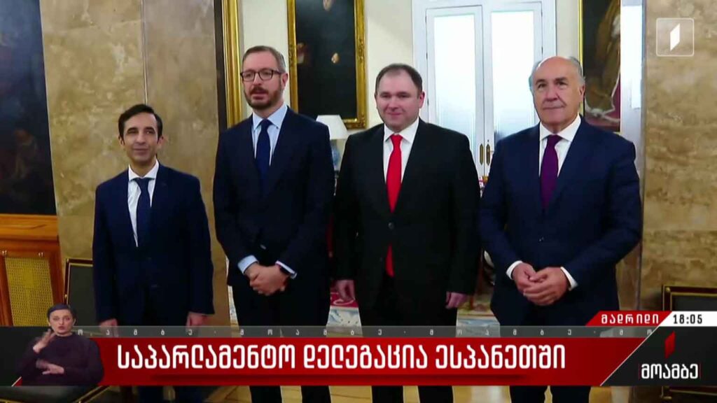 საპარლამენტო დელეგაცია ესპანეთში