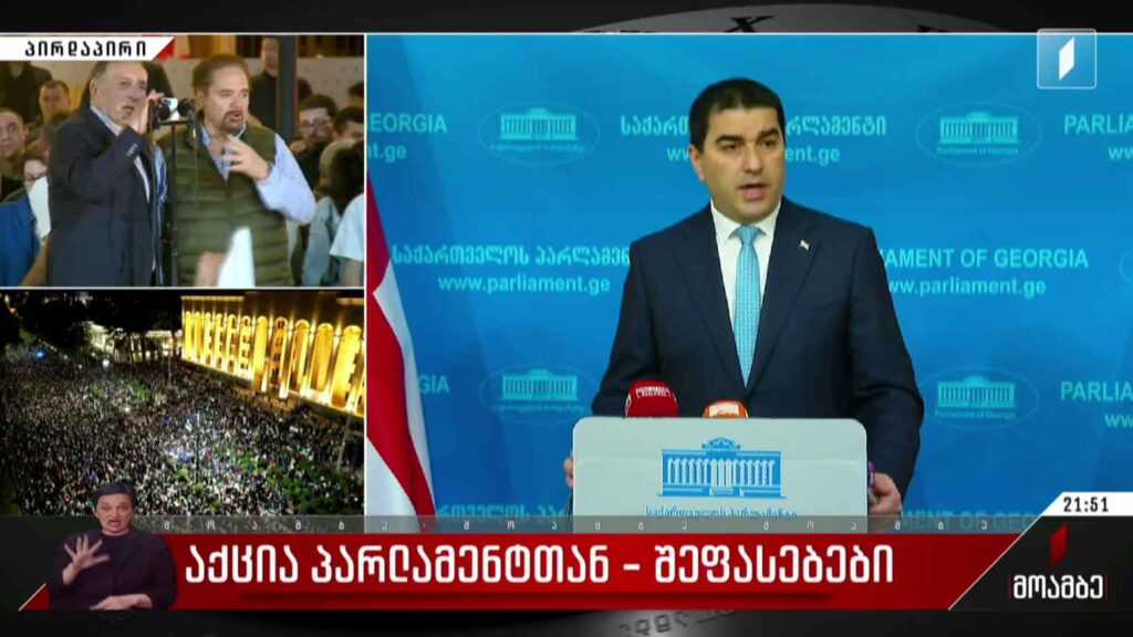 აქცია პარლამენტთან – შეფასებები
