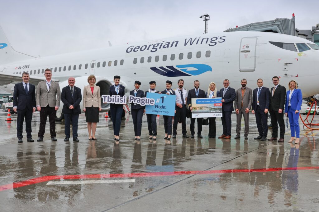 Georgian Wings-მა თბილისი-პრაღის მიმართულებით რეგულარული ფრენები დაიწყო