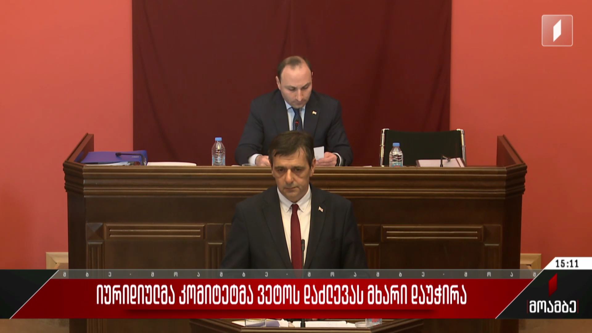 იურიდიულმა კომიტეტმა ვეტოს დაძლევას მხარი დაუჭირა