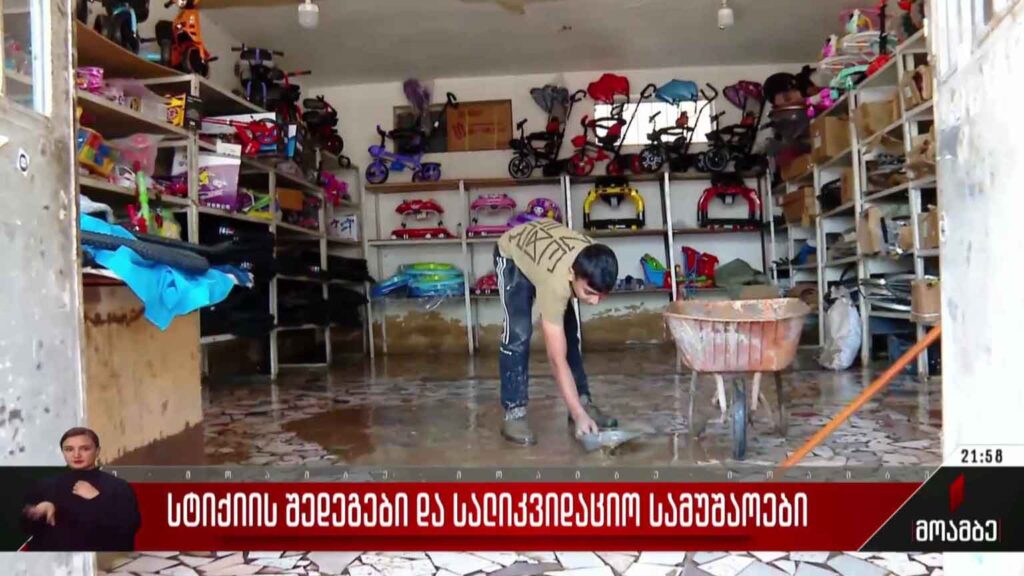 სტიქიის შედეგები და სალიკვიდაციო სამუშაოები
