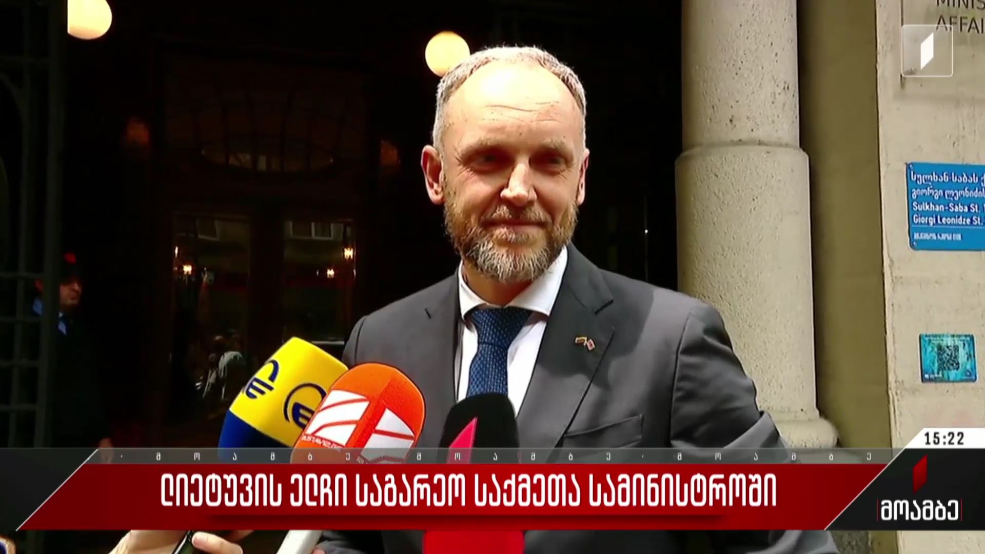 ლიეტუვის ელჩი საგარეო საქმეთა სამინისტროში
