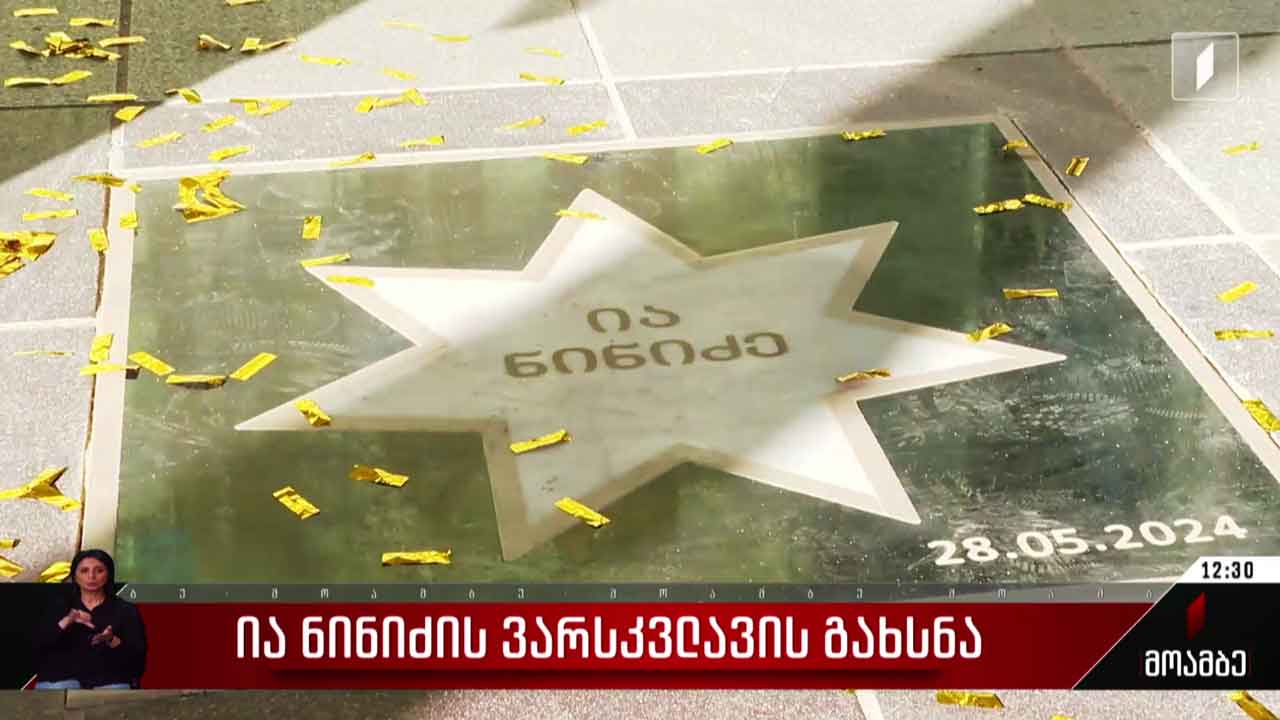 ია ნინიძის ვარსკვლავის გახსნა