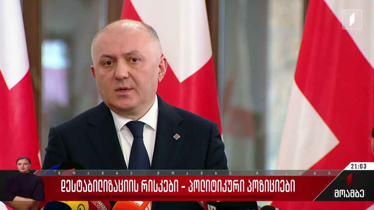 დესტაბილიზაციის რისკები - პოლიტიკური პოზიციები