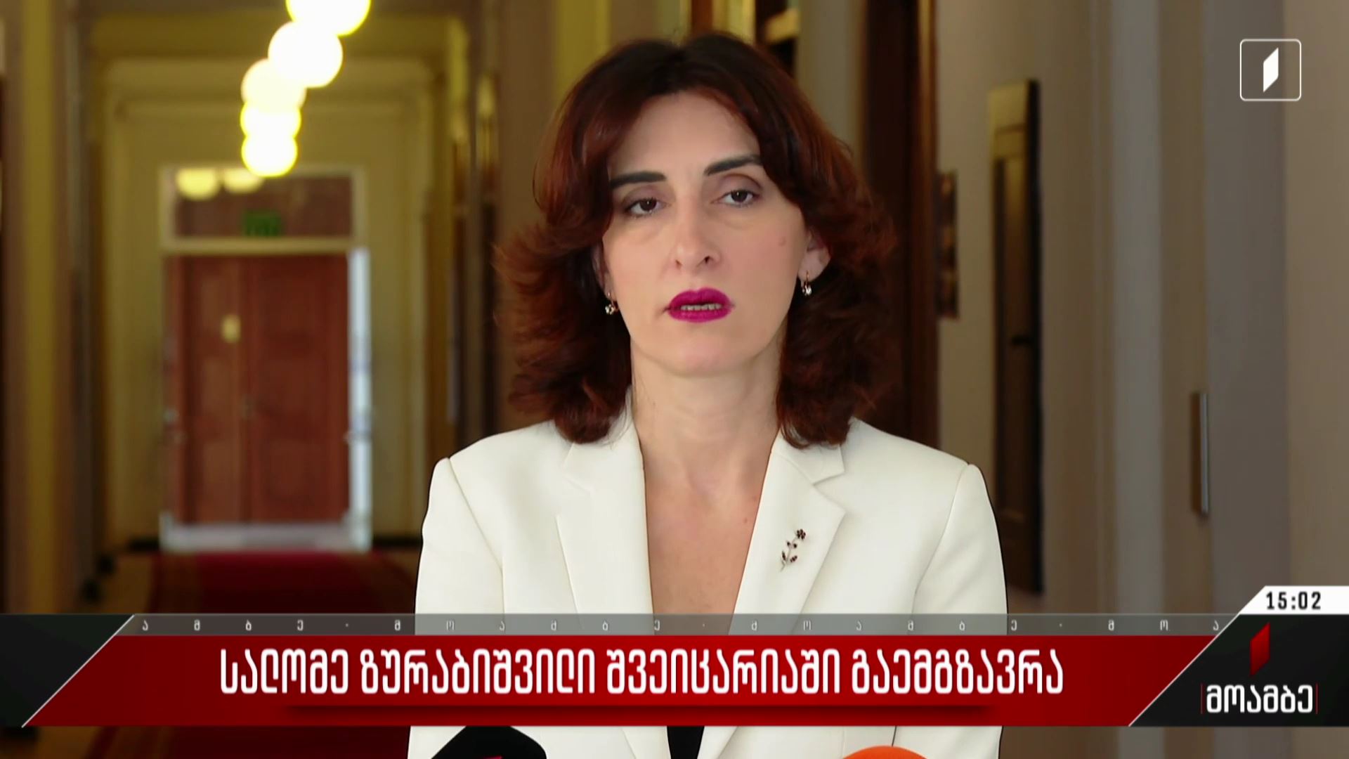 სალომე ზურაბიშვილი შვეიცარიაში გაემგზავრა