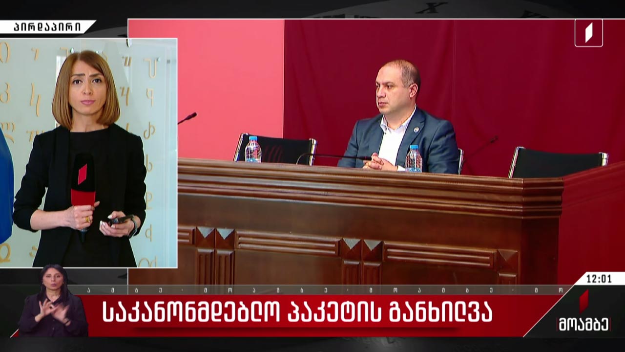 საკანონმდებლო პაკეტის განხილვა