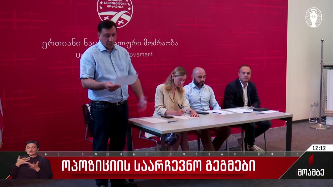 ოპოზიციის საარჩევნო გეგმები