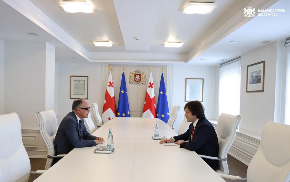 ირაკლი კობახიძემ მარკ კლეიტონთან გამოსამშვიდობებელი შეხვედრა გამართა