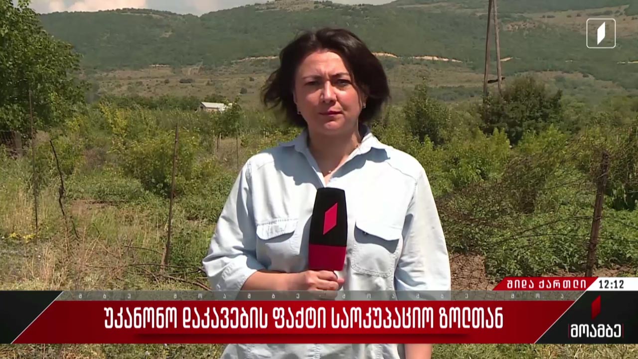 უკანონო დაკავების ფაქტი საოკუპაციო ზოლთან