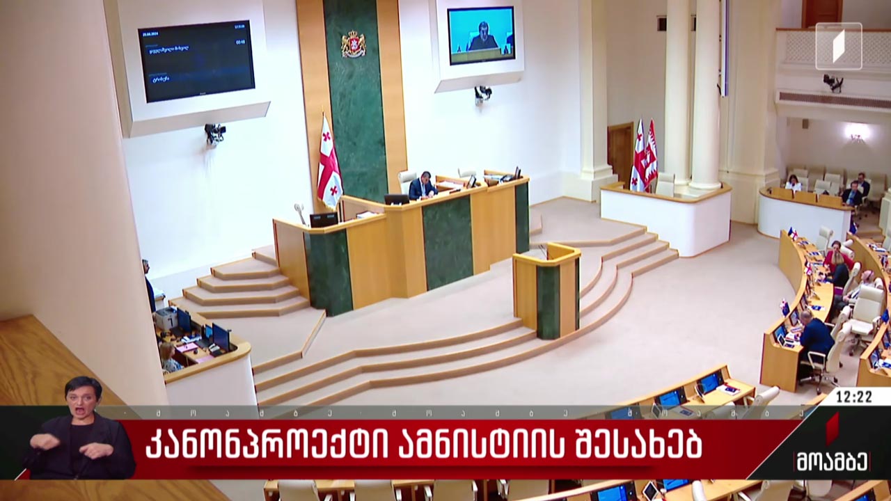 „ამნისტიის შესახებ“ კანონპროექტი