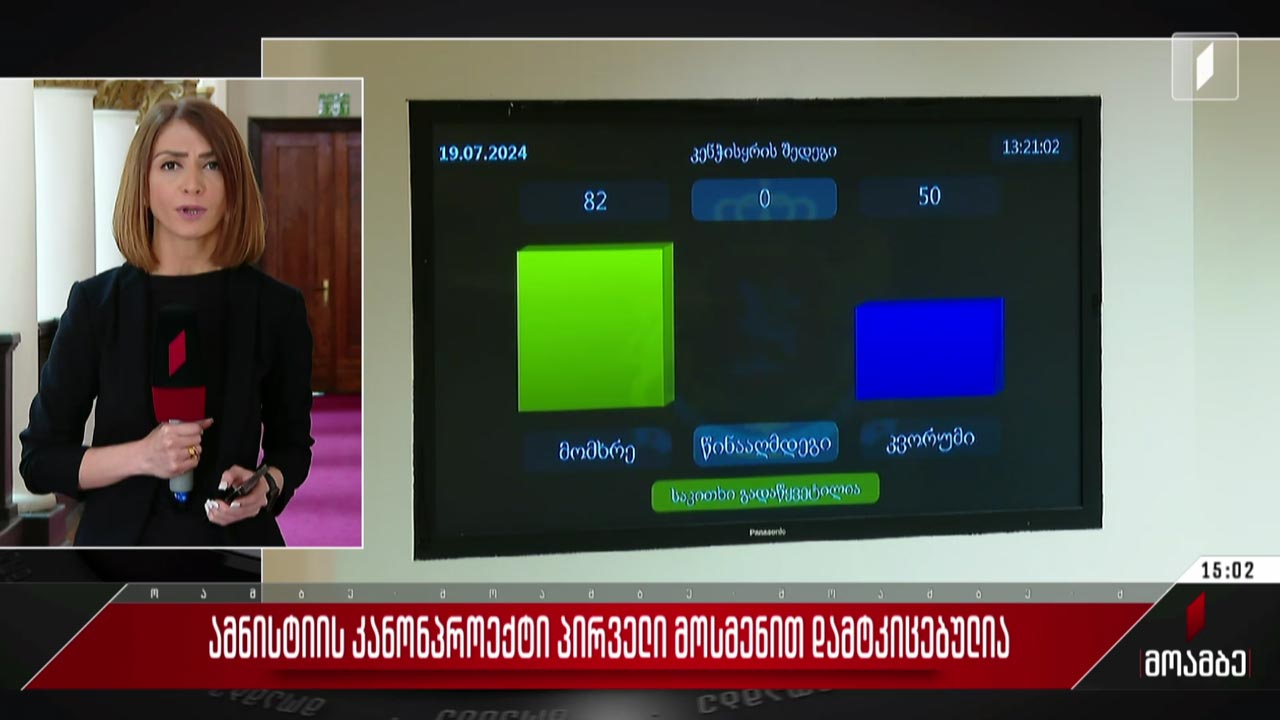 „ამნისტიის შესახებ“ კანონპროექტი