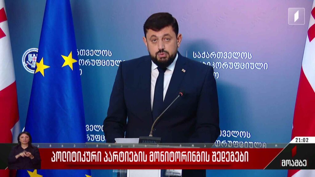 პოლიტიკური პარტიების მონიტორინგის შედეგები