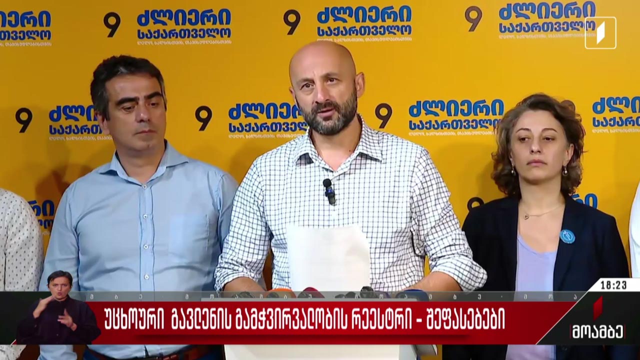 „უცხოური გავლენის გამჭვირვალობის“ რეესტრი - შეფასებები