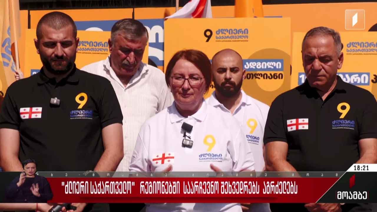 „ძლიერი საქართველო“ რეგიონებში საარჩევნო შეხვედრებს აგრძელებს