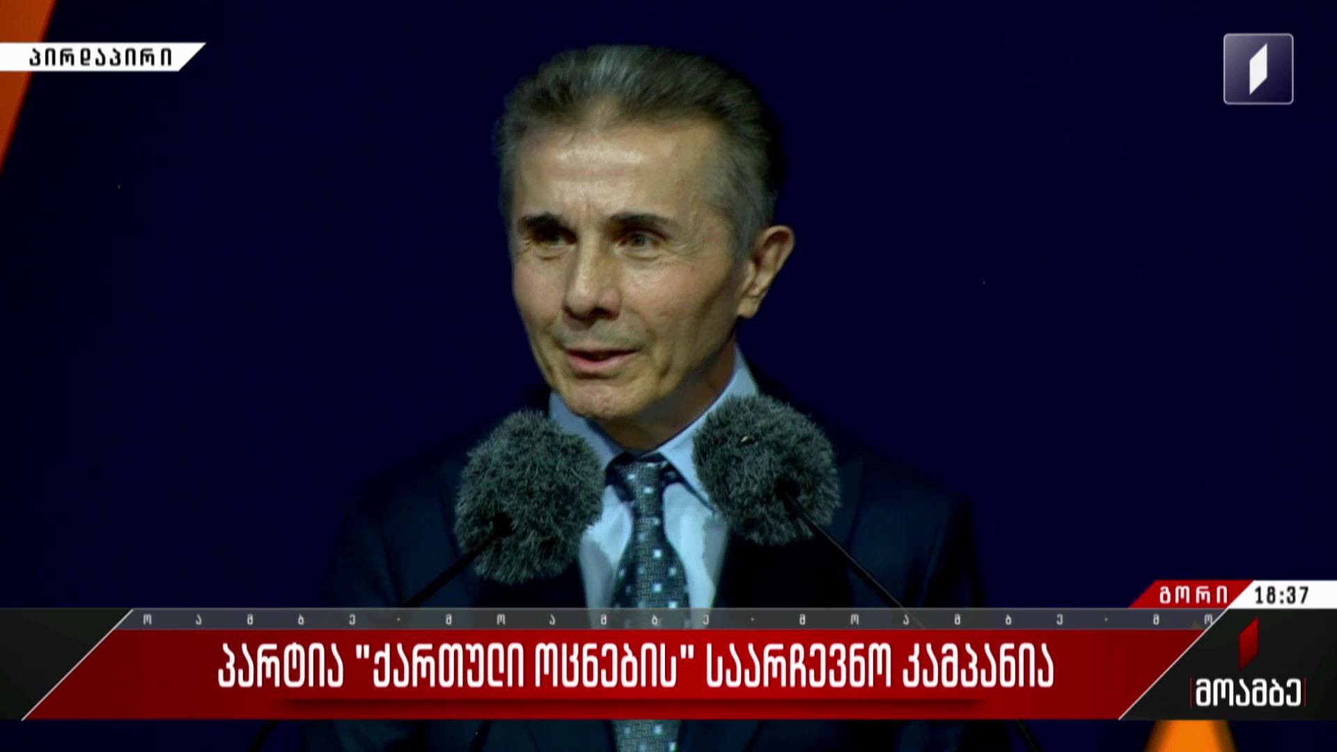 პარტია „ქართული ოცნების“ საარჩევნო კამპანია - ბიძინა ივანიშვილის განცხადება