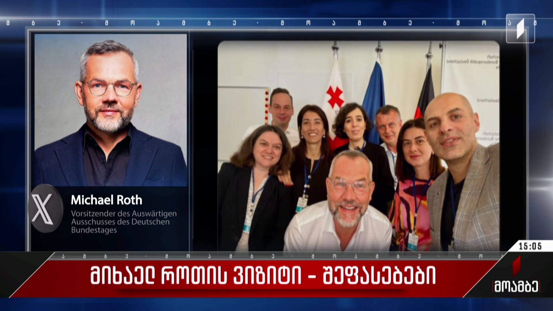 მიხაელ როთის ვიზიტი - შეფასებები პოლიტიკურ სპექტრში