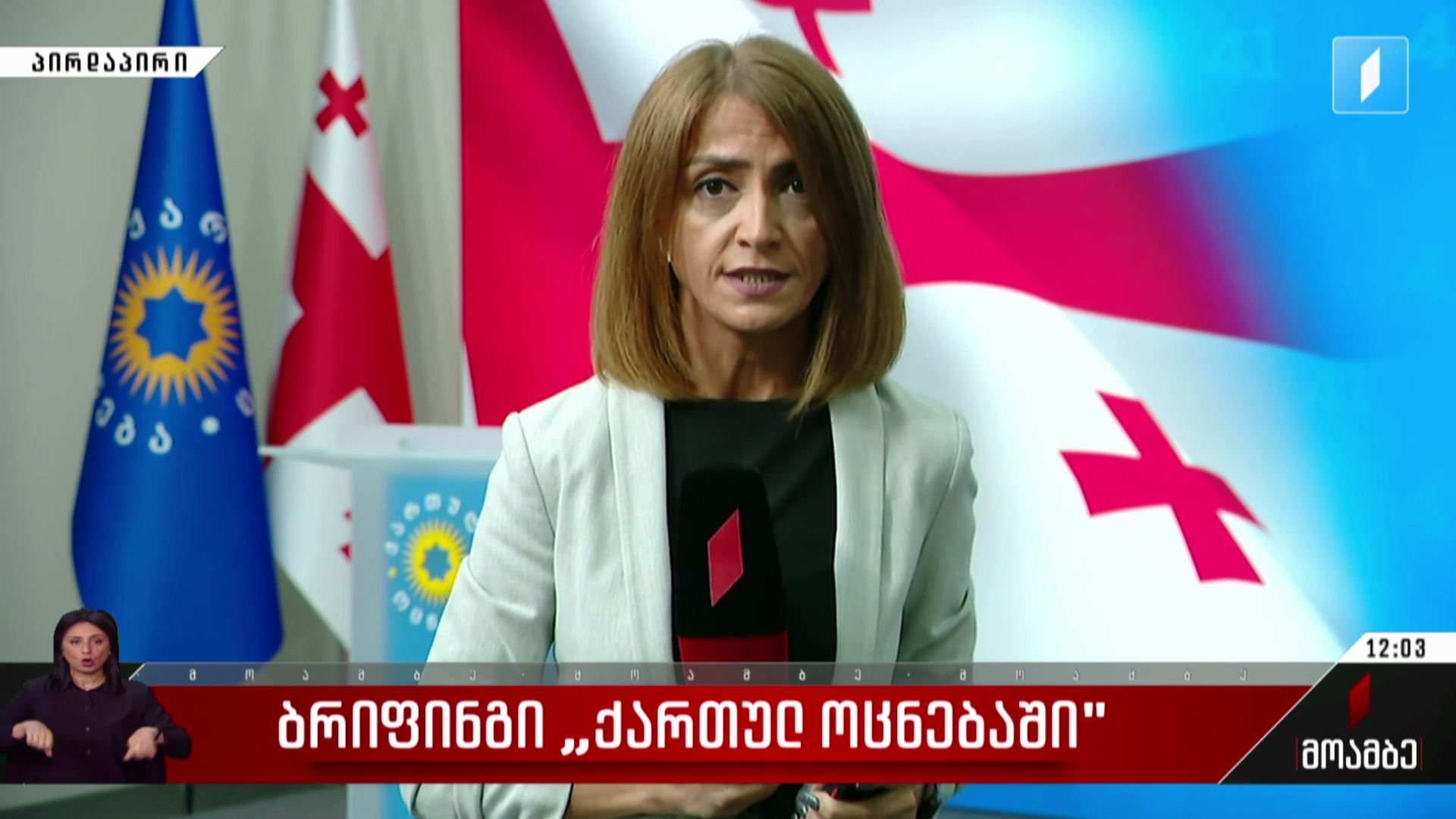 ბრიფინგი „ქართულ ოცნებაში“