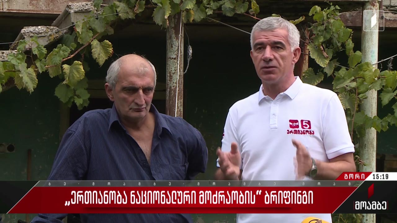 „ერთიანობა - ნაციონალური მოძრაობის“ ბრიფინგი
