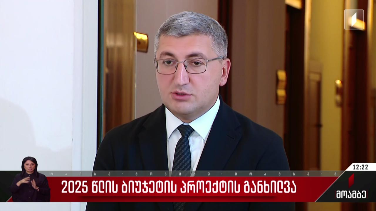 2025 წლის ბიუჯეტის პროექტის განხილვა
