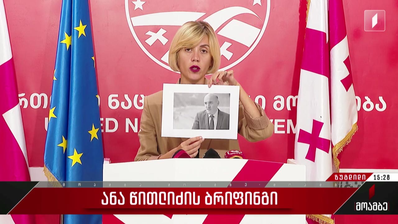 ანა წითლიძის ბრიფინგი