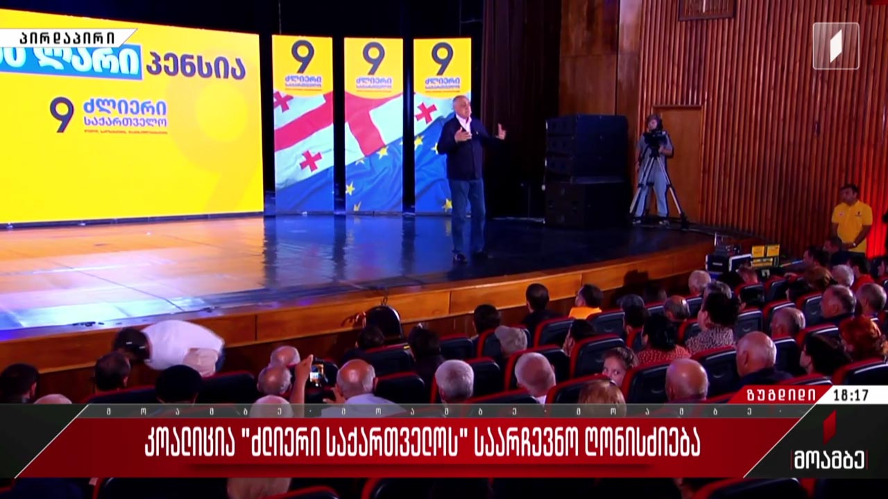 კოალიცია „ძლიერი საქართველოს“ საარჩევნო ღონისძიება