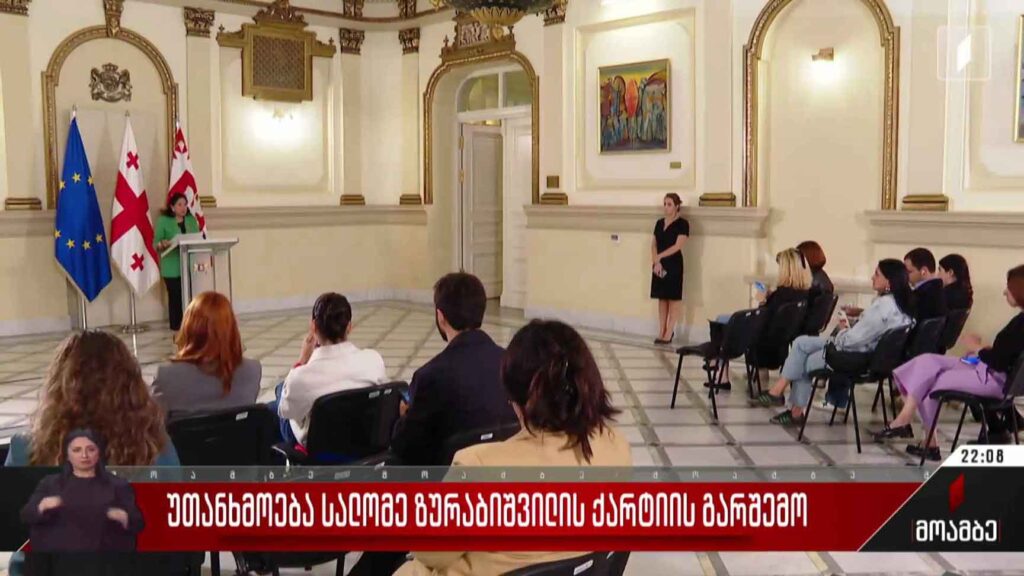 უთანხმოება სალომე ზურაბიშვილის ქარტიის გარშემო